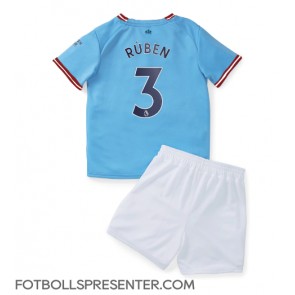 Manchester City Ruben Dias #3 Hemmatröja Barn 2022-23 Kortärmad (+ korta byxor)